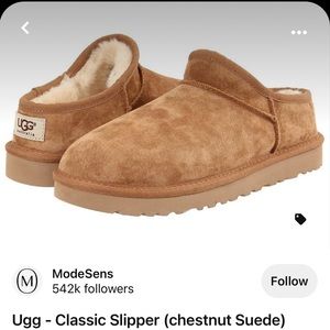 UGG chestnut classic slippers!!
